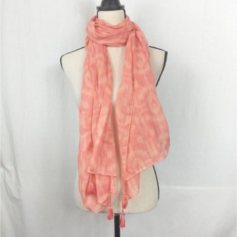 Target Peach Tassel Scarf